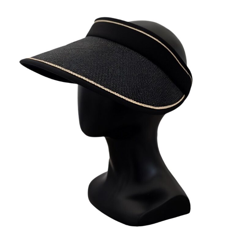 BLUESTONE SUNSHIELDS Straw Visor 2.0 Black