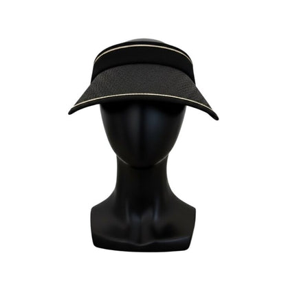 BLUESTONE SUNSHIELDS Straw Visor 2.0  Black