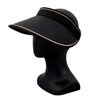 BLUESTONE SUNSHIELDS Straw Visor 2.0  Black